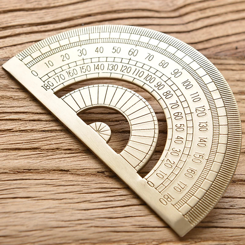 📏✨GoldenEdge™ – Vintage Metal Ruler
