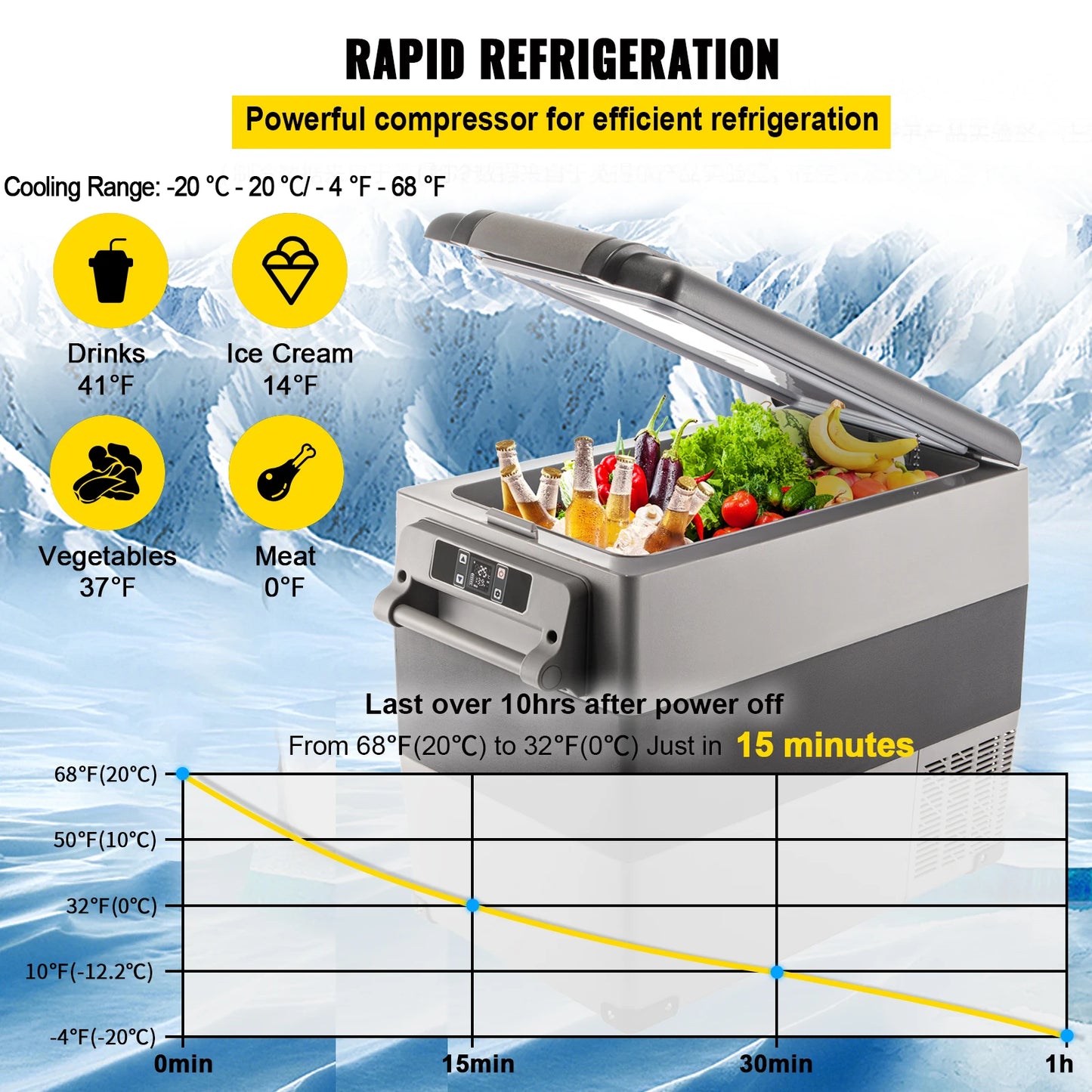 FrostMate Go™ — Portable Travel Fridge & Freezer