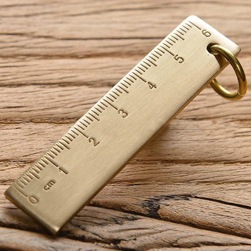 📏✨GoldenEdge™ – Vintage Metal Ruler