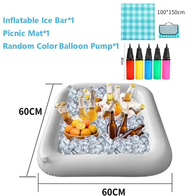 CoolFloat – Inflatable Ice Bar Trays (2-Pack)