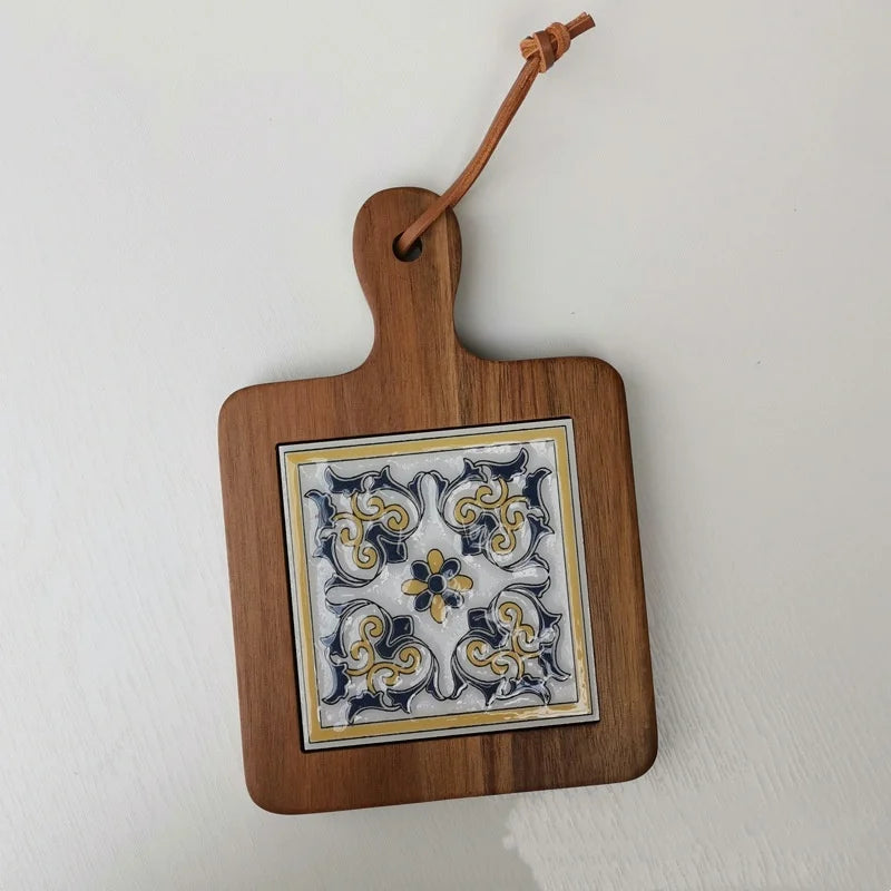 "BlossomWood Retro Coaster Mat"