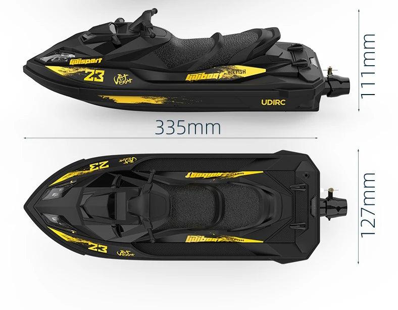 🚤⚡JetWave Pro – High-Speed RC Speedboat with LED Lights
