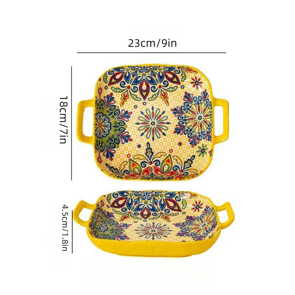 BohoBreeze Ceramic Salad Plate