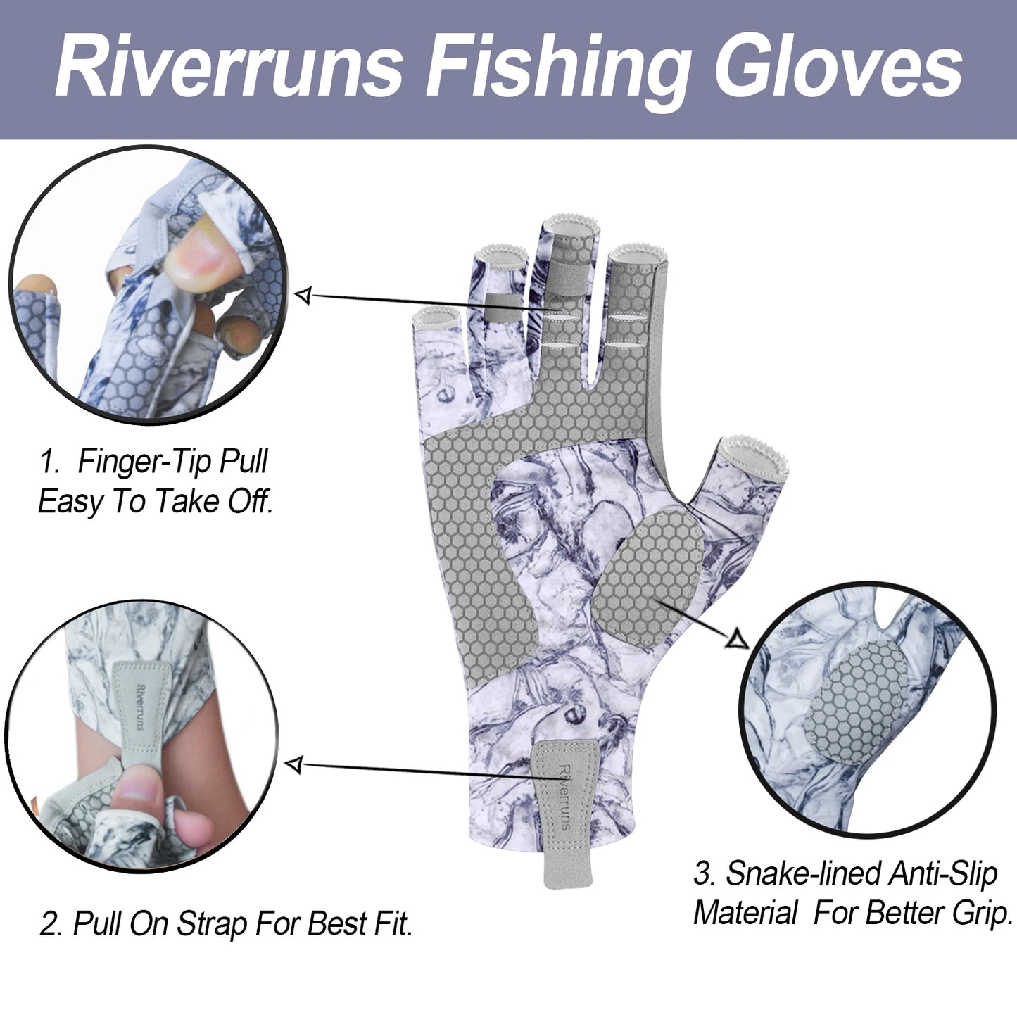 Wave Grip™ – Fingerless Performance Gloves