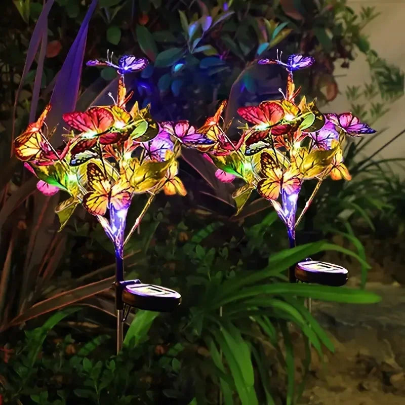 FlutterGlow Solar Butterfly Lights