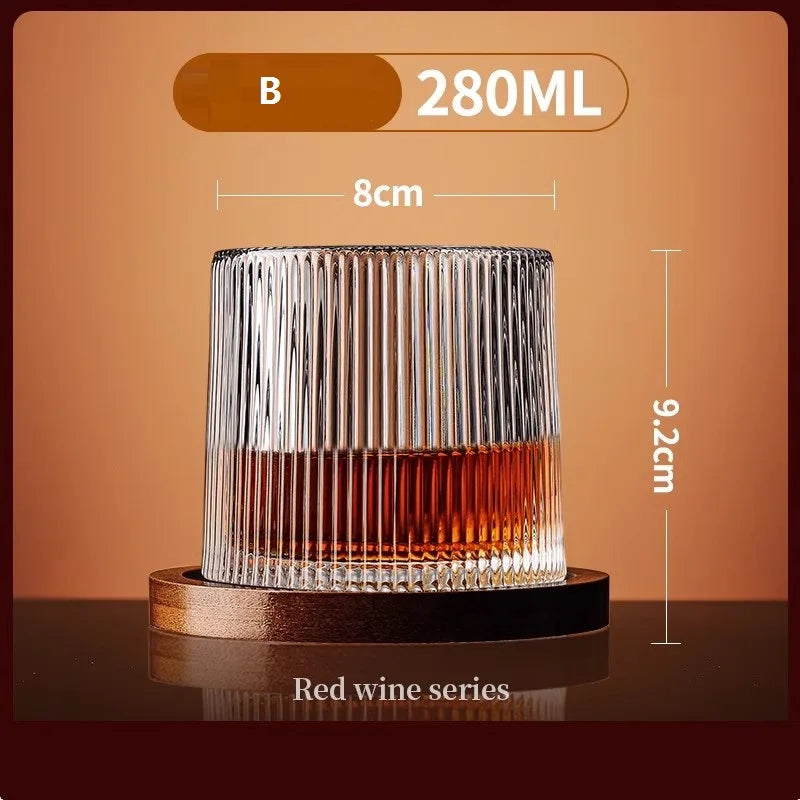 SpinSip Crystal Whiskey Glass π₯β¨