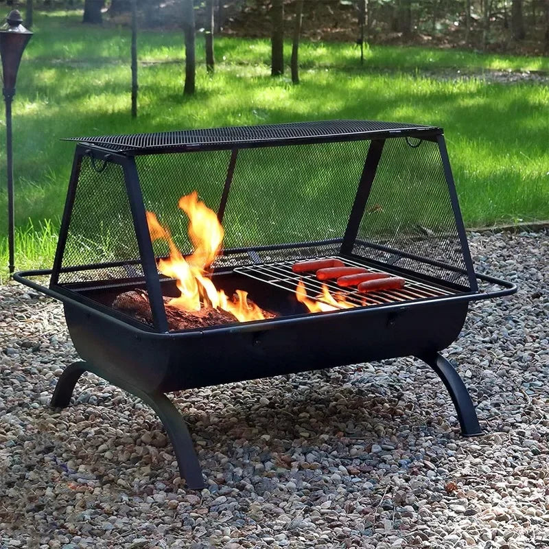 🔥 Nordic Blaze Horizon 36 Outdoor Fire Pit & Grill