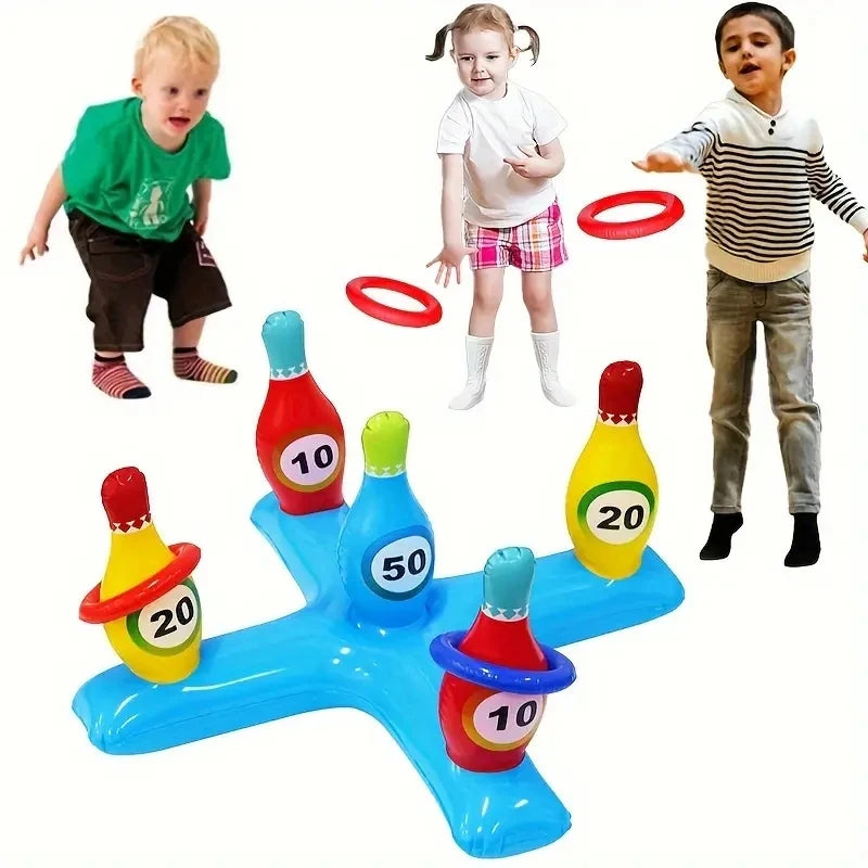 "InflataBowl – Floating Family Bowling Set"