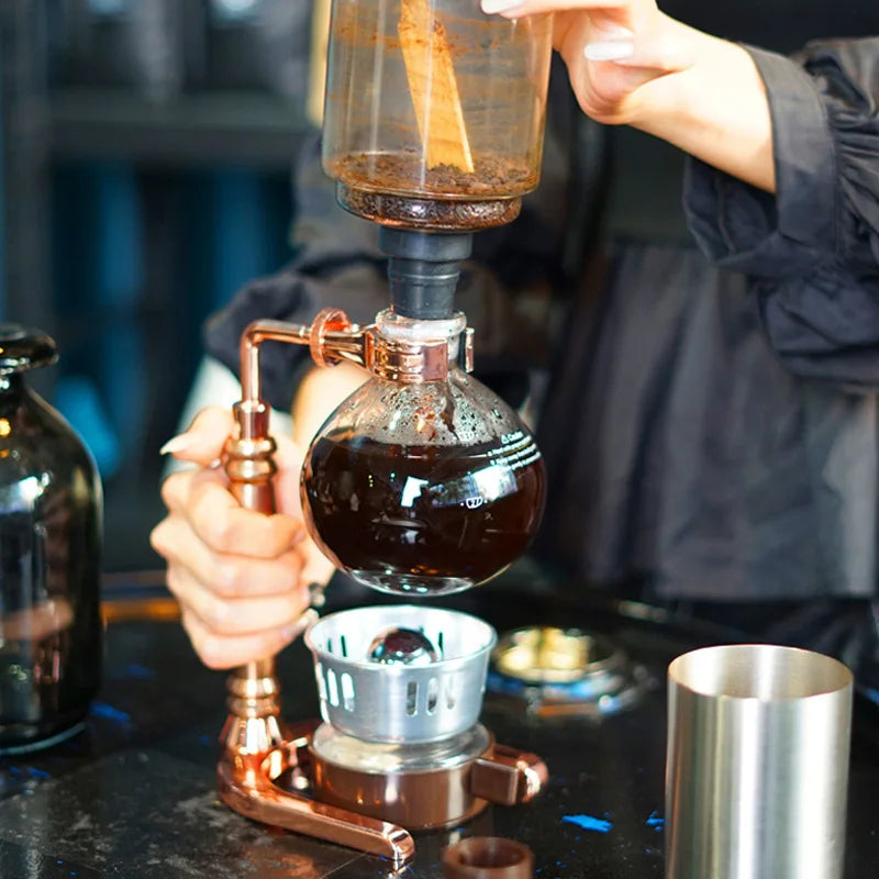BrewMuse™ Syphon Coffee Maker – Vintage Elegance in Every Sip