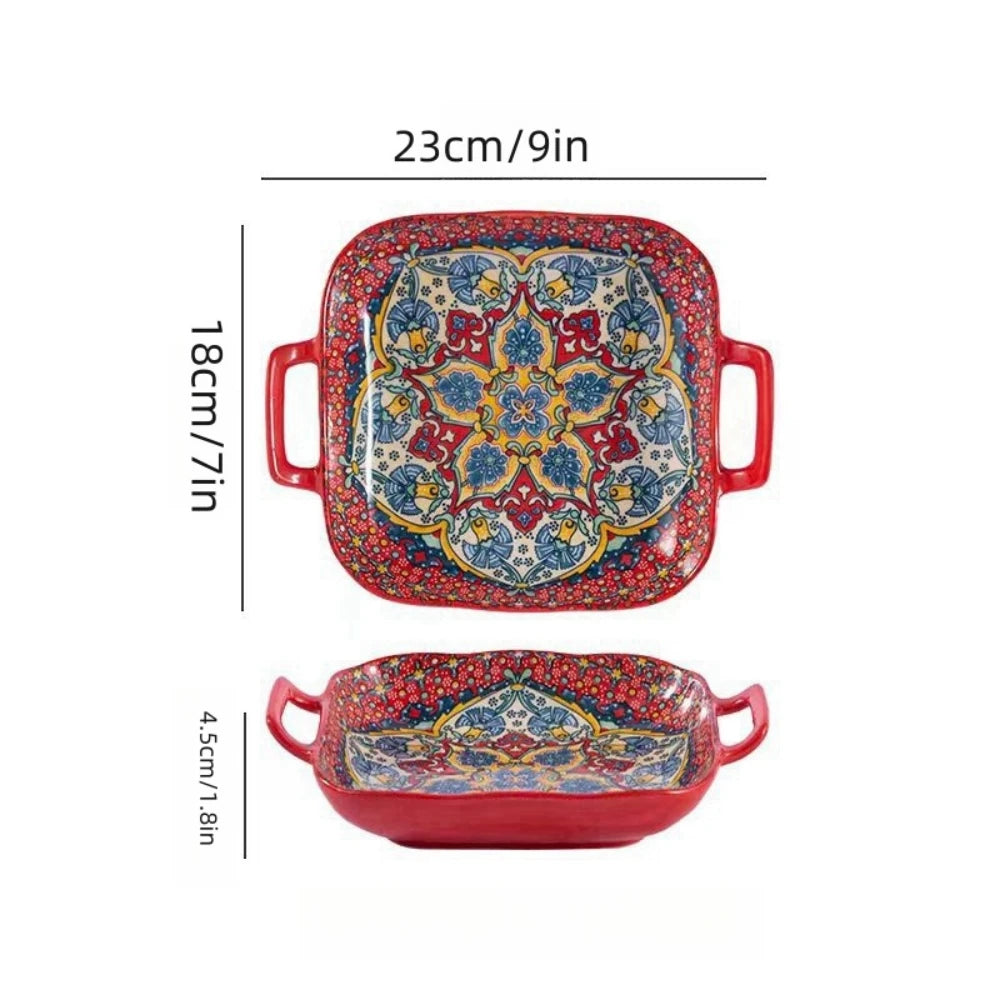 BohoBreeze Ceramic Salad Plate