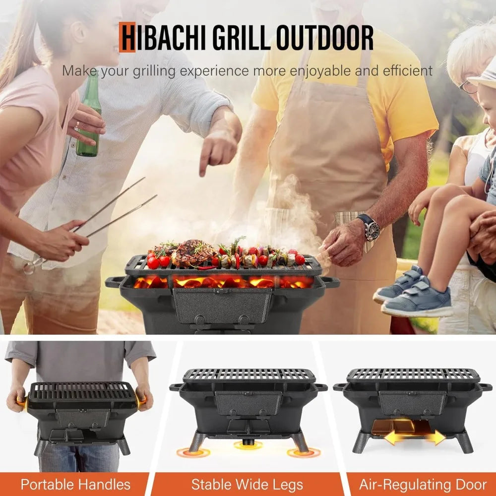 🔥 FireNest Portable Hibachi Grill