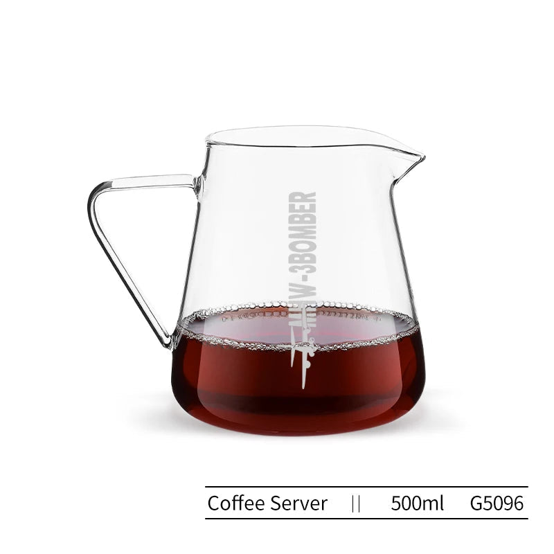 Clarity Craft – 500ml Borosilicate Glass Coffee Server