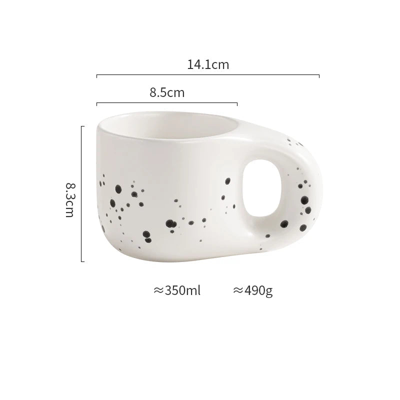 Cozy Duo – Cute Ceramic Coffee Cup & Saucer Set