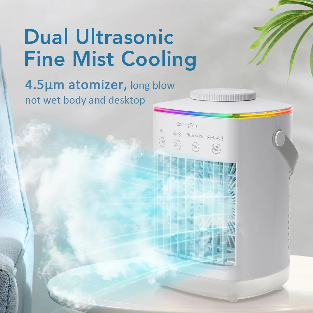 GlowBreeze™ — Mini Mist Cooling Fan
