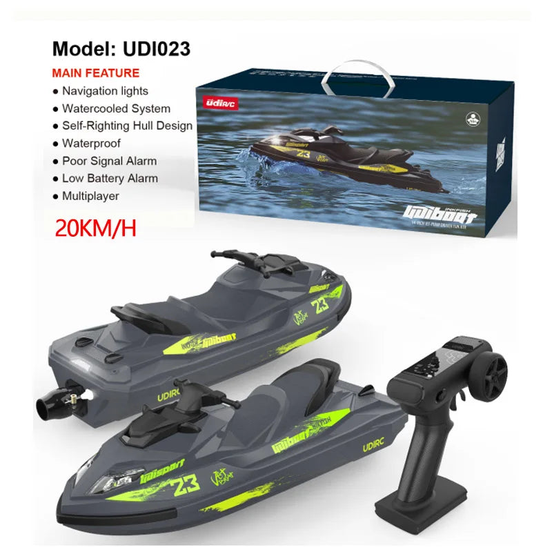 🚤⚡JetWave Pro – High-Speed RC Speedboat with LED Lights