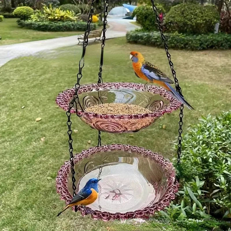 BloomNest Garden Bird Bath & Feeder