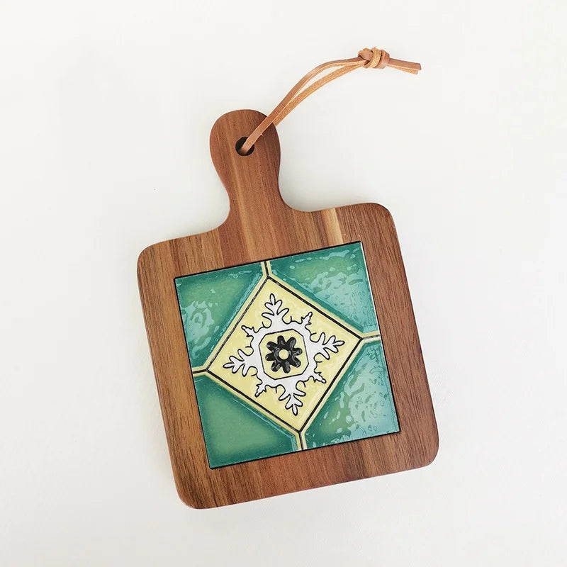 "BlossomWood Retro Coaster Mat"