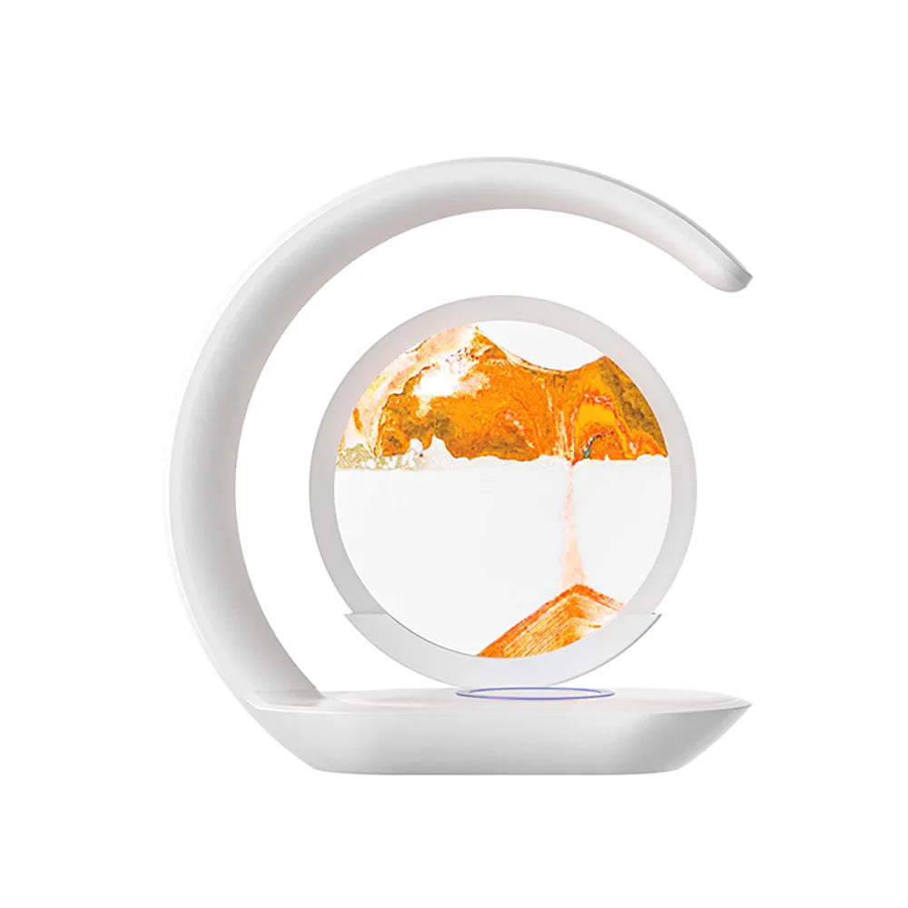 ✨ Quicksand Glow Night Lamp – 3D Hourglass Table Light ✨