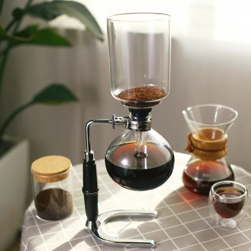 BrewMuse™ Syphon Coffee Maker – Vintage Elegance in Every Sip