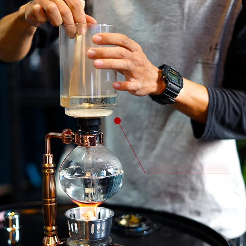 BrewMuse™ Syphon Coffee Maker – Vintage Elegance in Every Sip