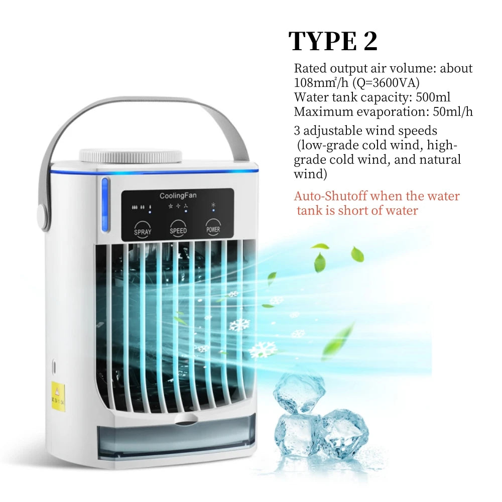 GlowBreeze™ — Mini Mist Cooling Fan