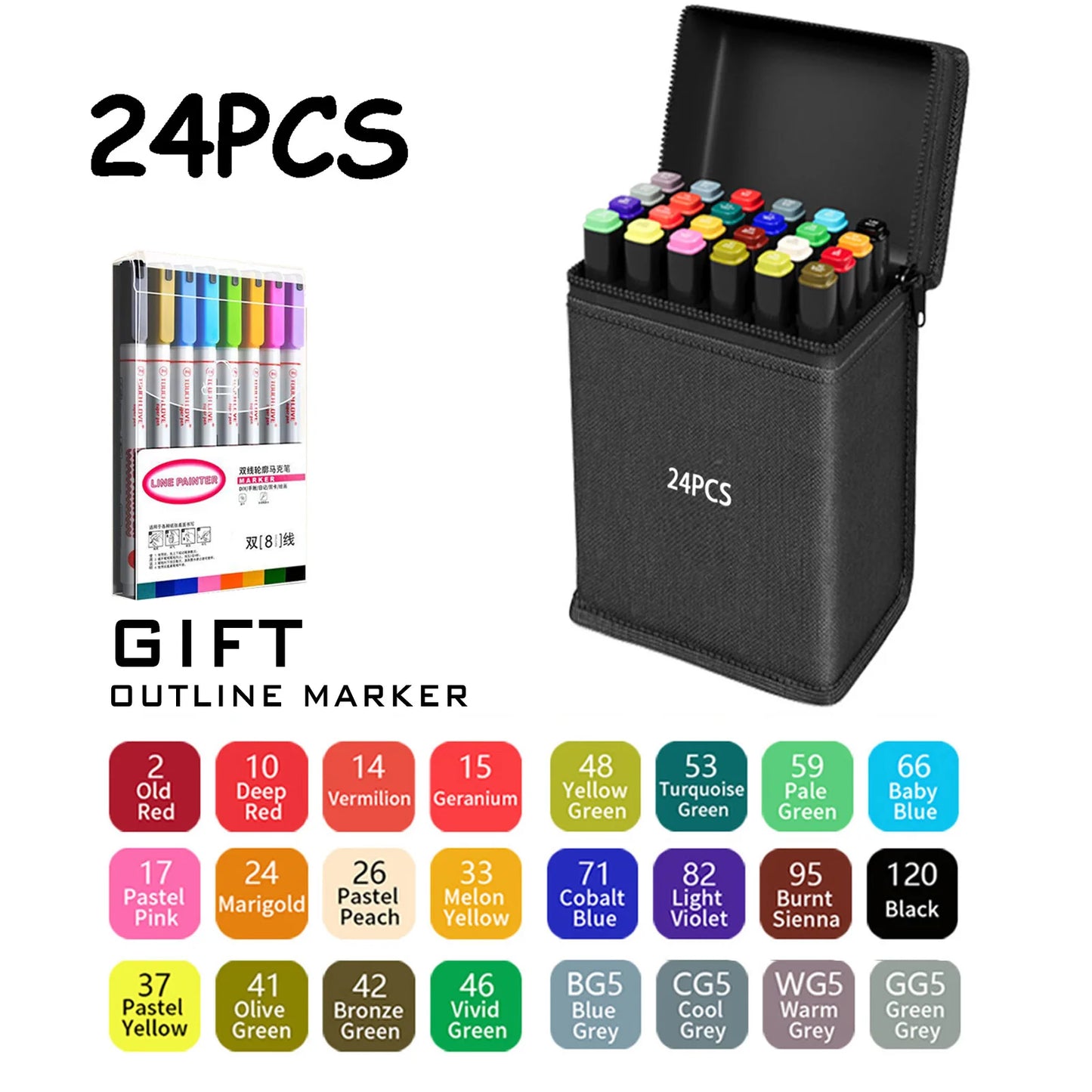 "ChromaTwist™ Dual-Tip Art Marker Set"