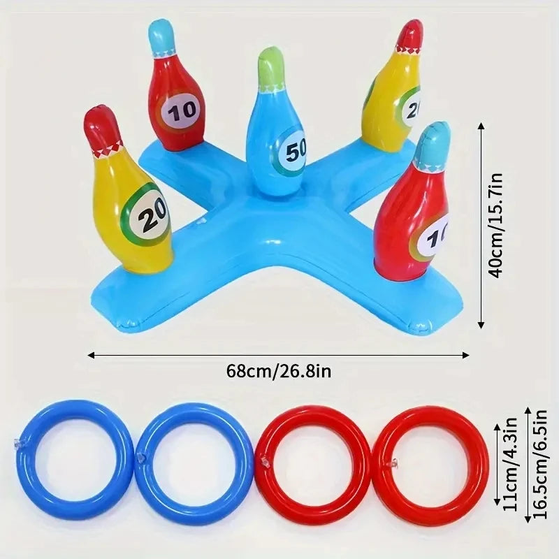 "InflataBowl – Floating Family Bowling Set"