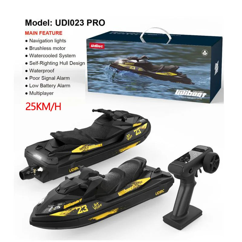 🚤⚡JetWave Pro – High-Speed RC Speedboat with LED Lights