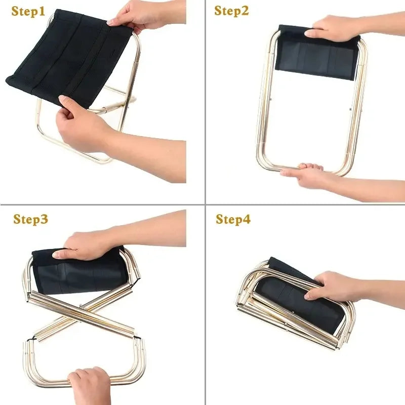 🪑 Name: GoldenNomad™ FoldMate Chair