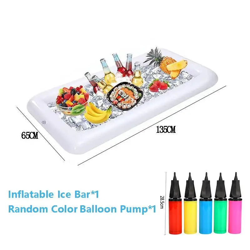 CoolFloat – Inflatable Ice Bar Trays (2-Pack)