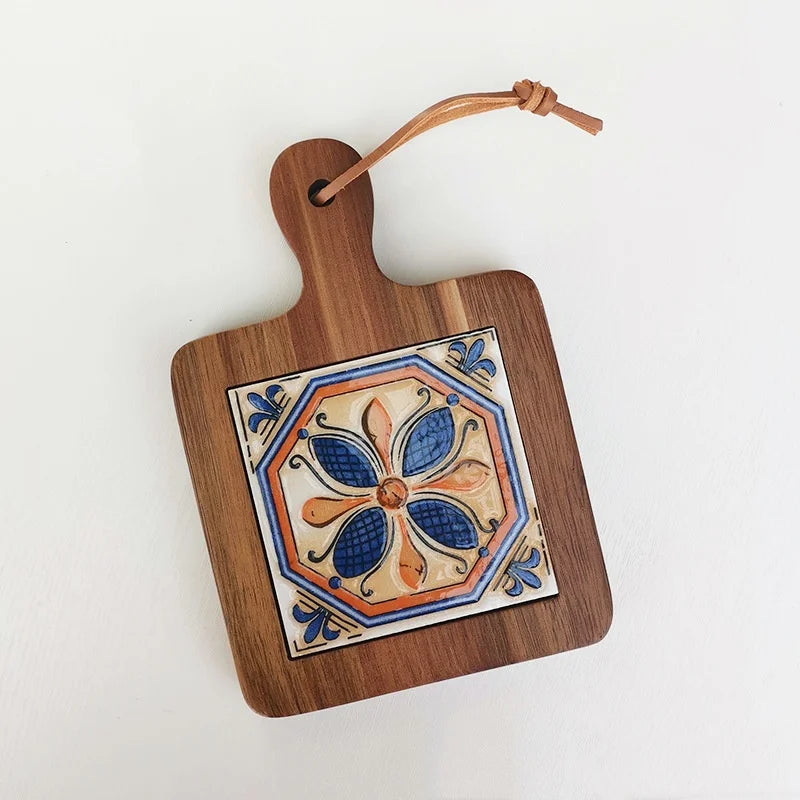 "BlossomWood Retro Coaster Mat"