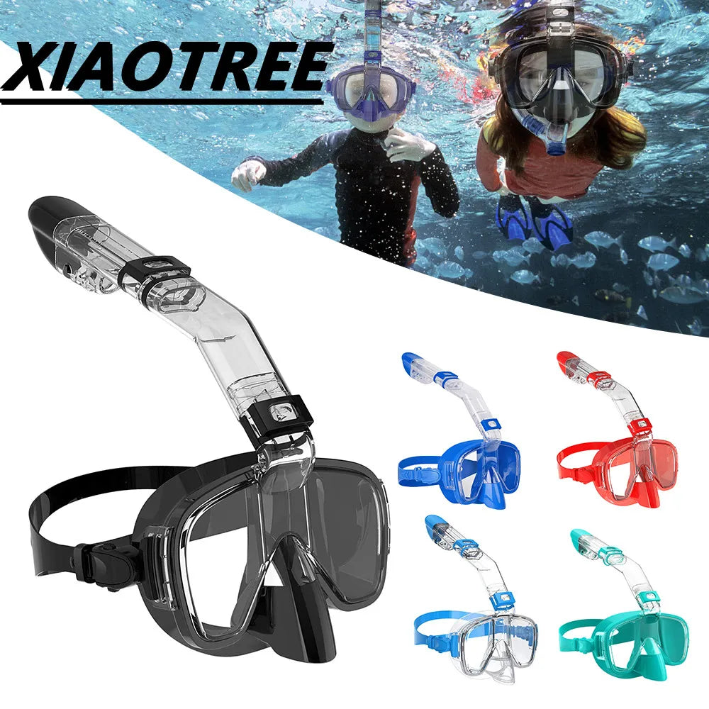 Clear Dive Mini – Anti-Fog Half-Face Snorkel Mask for Kids & Adults