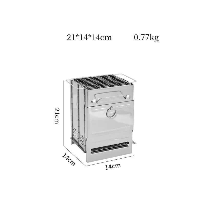 🔥 TrekFlame™ Portable Folding Camping Stove ⛺🔥
