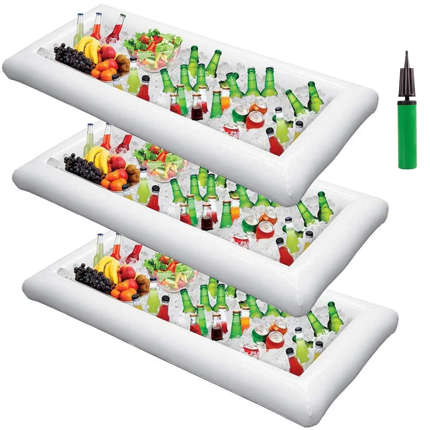 CoolFloat – Inflatable Ice Bar Trays (2-Pack)