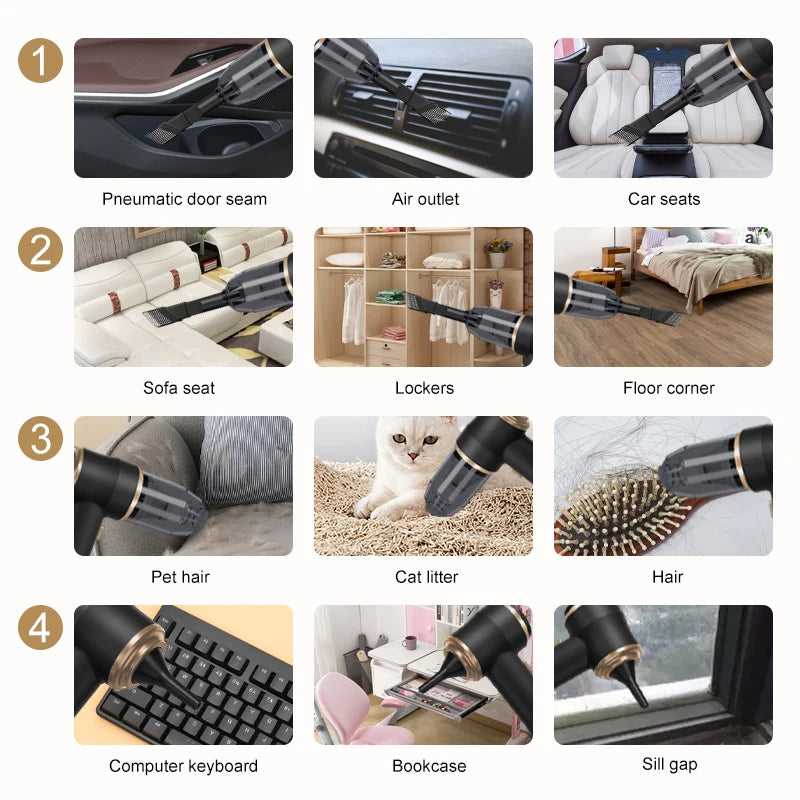 🧹 DustDart™ – Mini Wireless Vacuum Cleaner