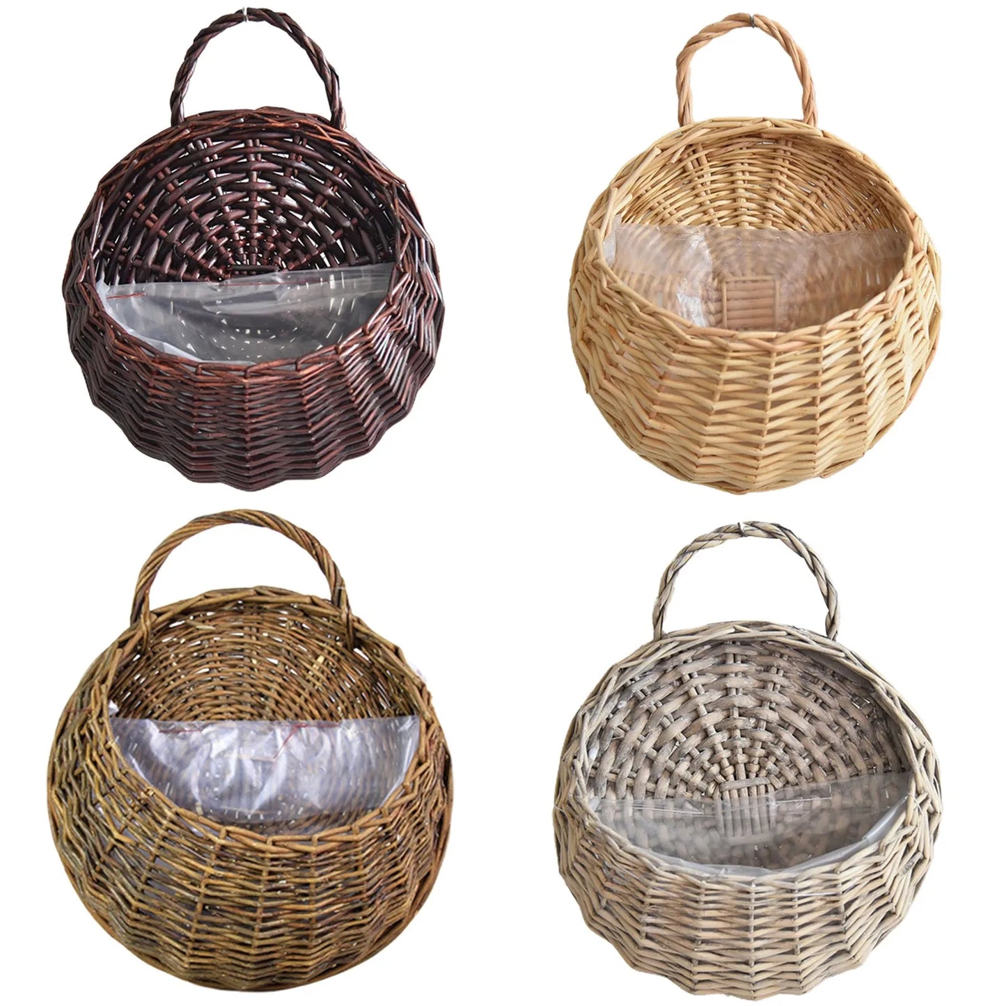 "BloomNest™ – Handwoven Hanging Flower Basket"