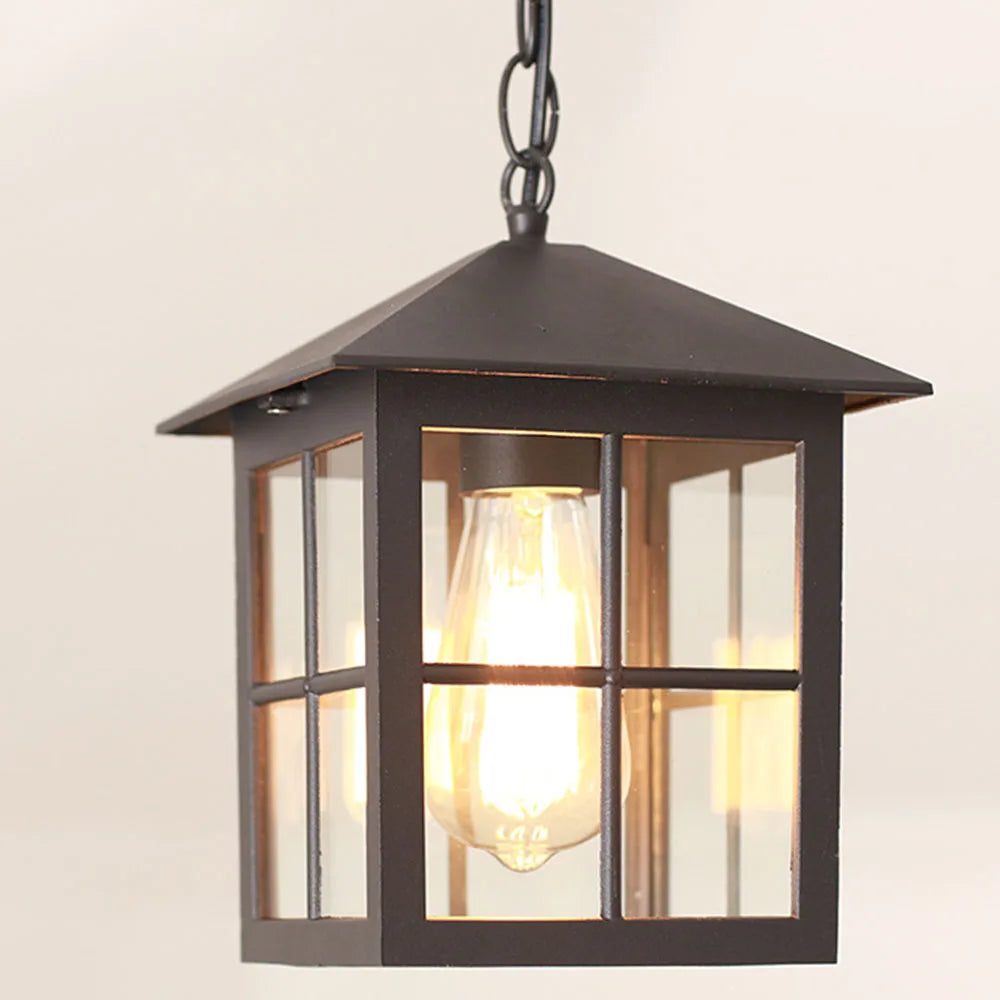 Outdoor chandelier waterproof Chinese retro garden light entrance balcony corridor aisle garden pavilion ceiling light