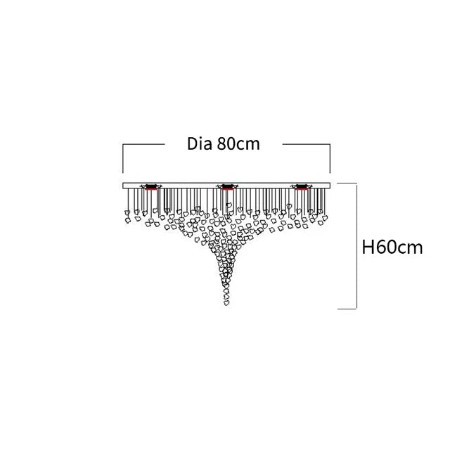 π LumiStone β Modern Crystal LED Chandelier