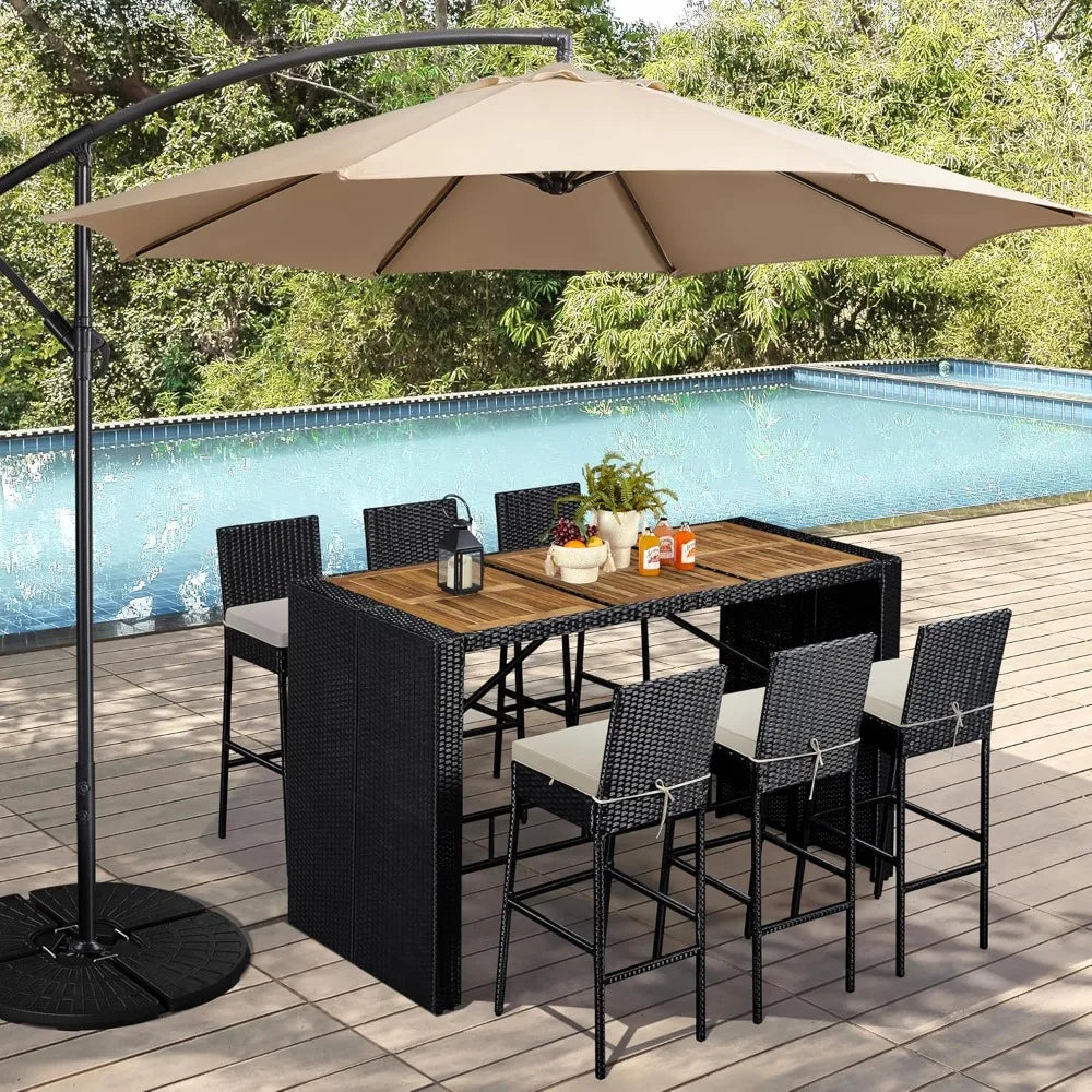 "TerraBar Elegance – 7-Piece Acacia Garden Set"