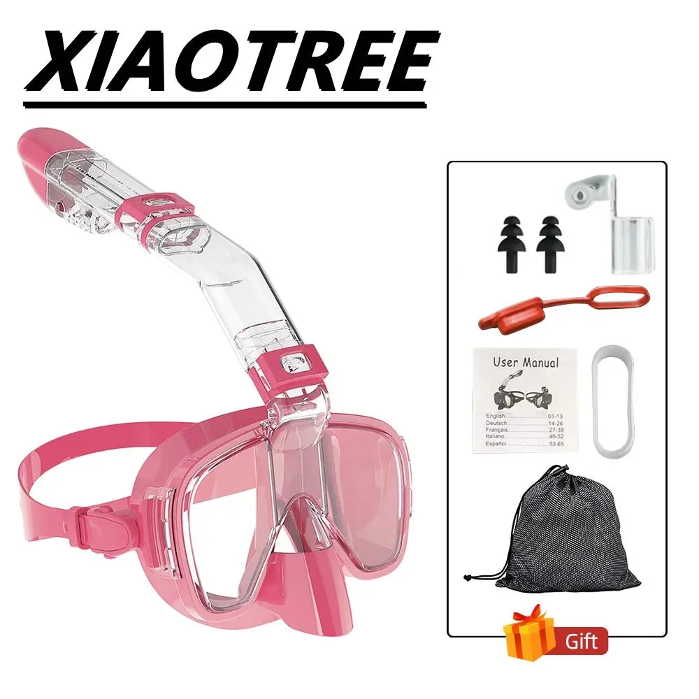 Clear Dive Mini – Anti-Fog Half-Face Snorkel Mask for Kids & Adults