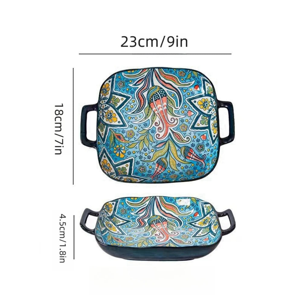 BohoBreeze Ceramic Salad Plate