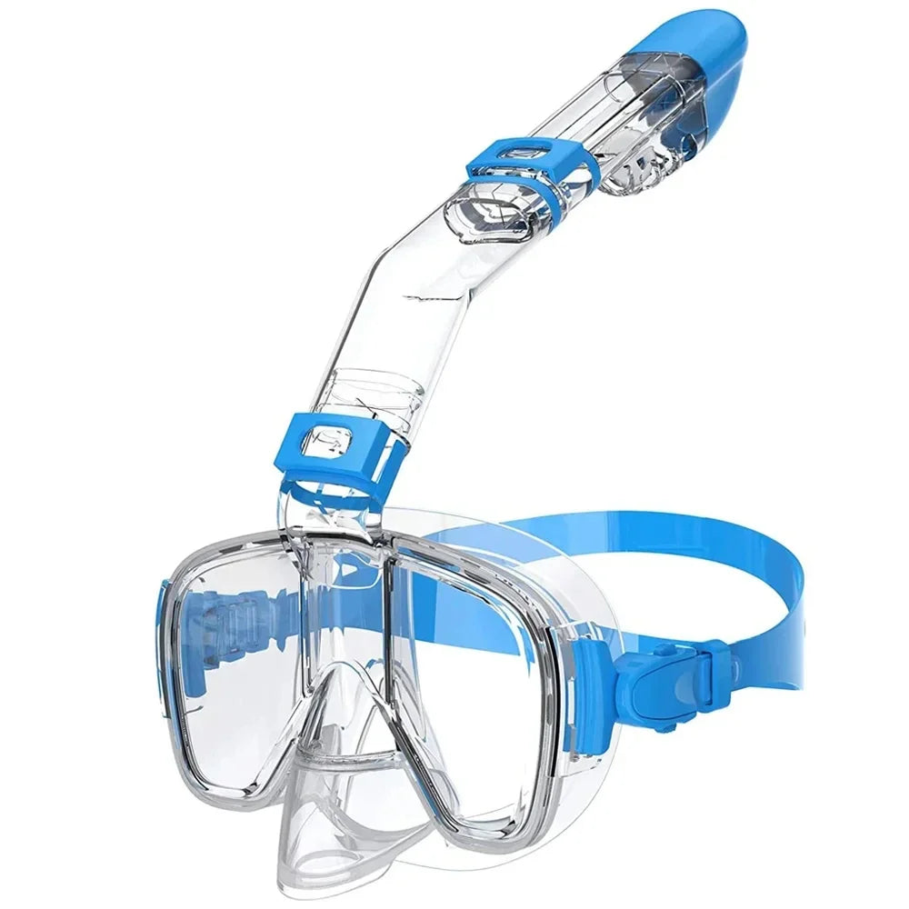 Clear Dive Mini – Anti-Fog Half-Face Snorkel Mask for Kids & Adults