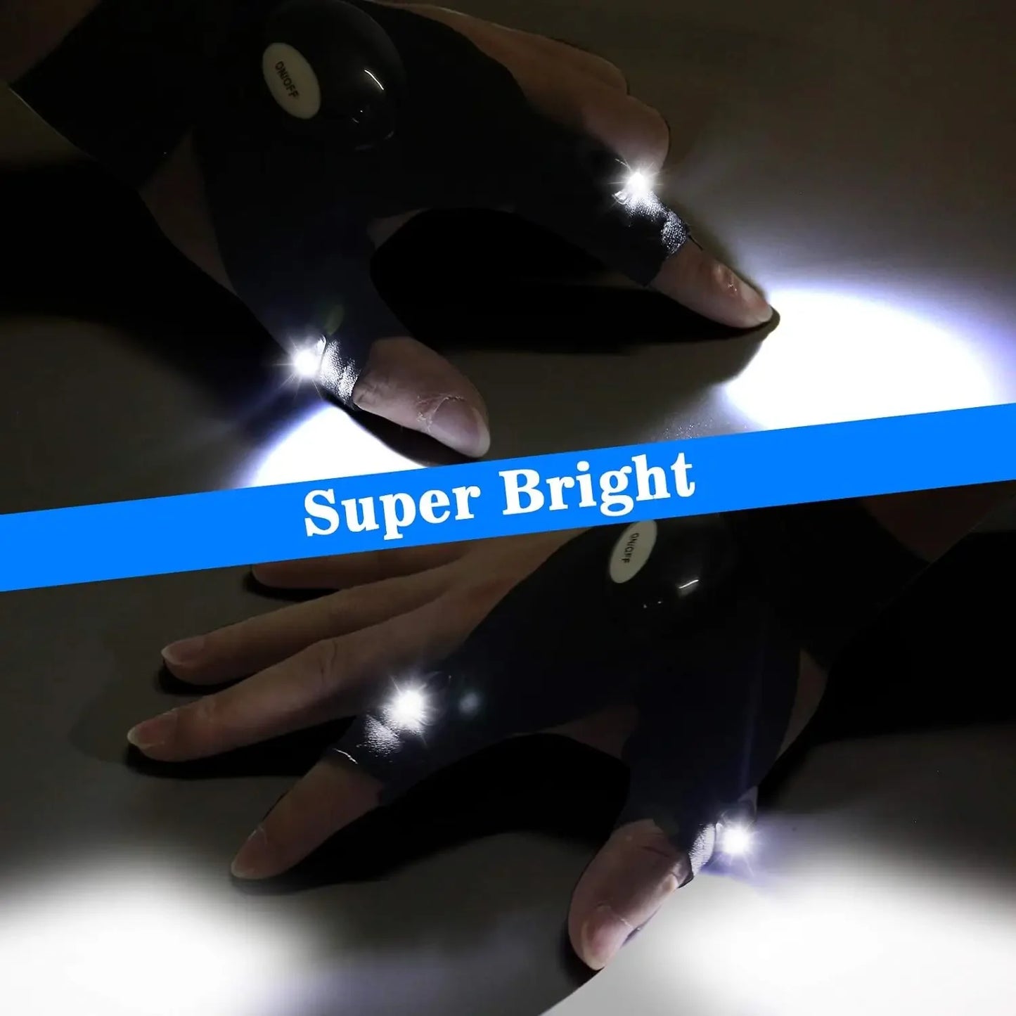 Lumi Grip™ – LED Fingerless Utility Gloves