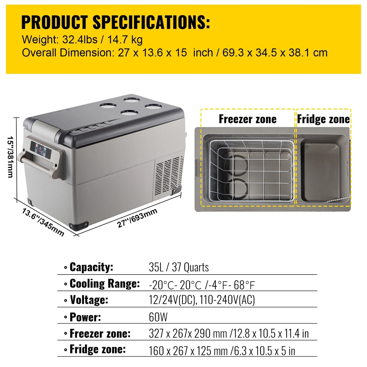 FrostMate Go™ — Portable Travel Fridge & Freezer