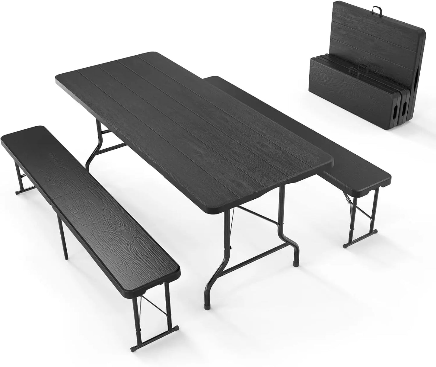CampFold 3X – Outdoor Table & Bench Set