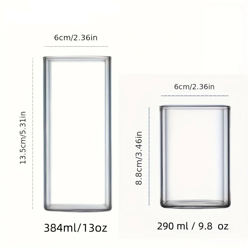 🥂✨KEMORELA Clear Highball Glasses – Set of 4 (15oz & 19oz)