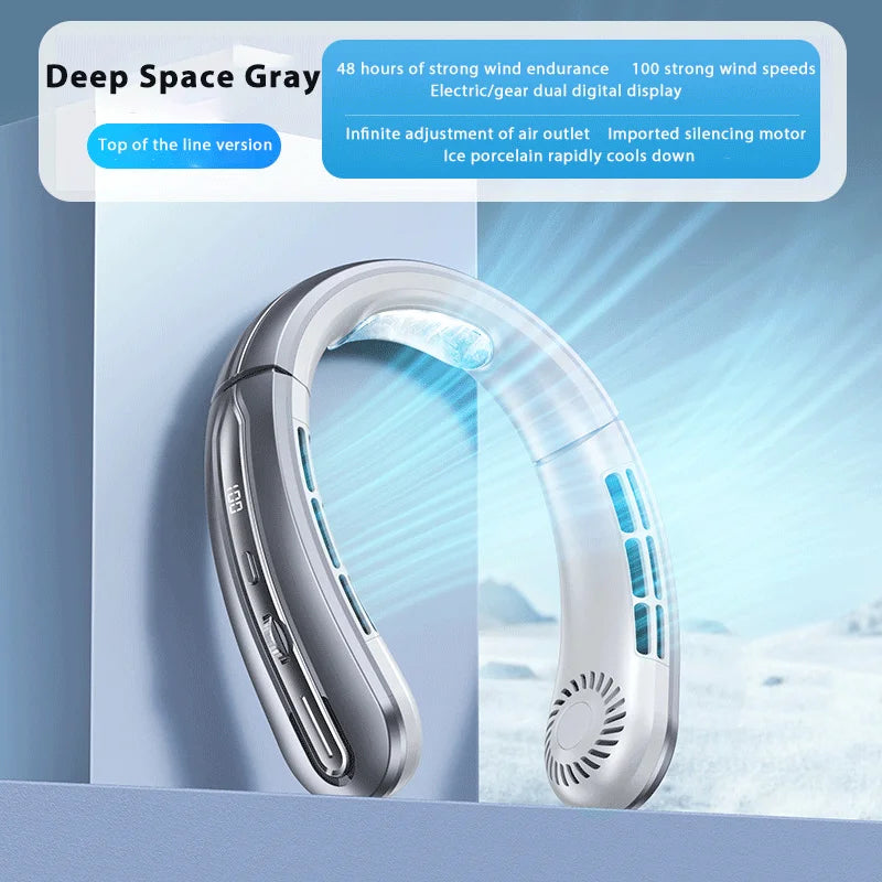 Neck Breeze — Xiaomi MIJIA Portable Rotary Vane Neck Fan