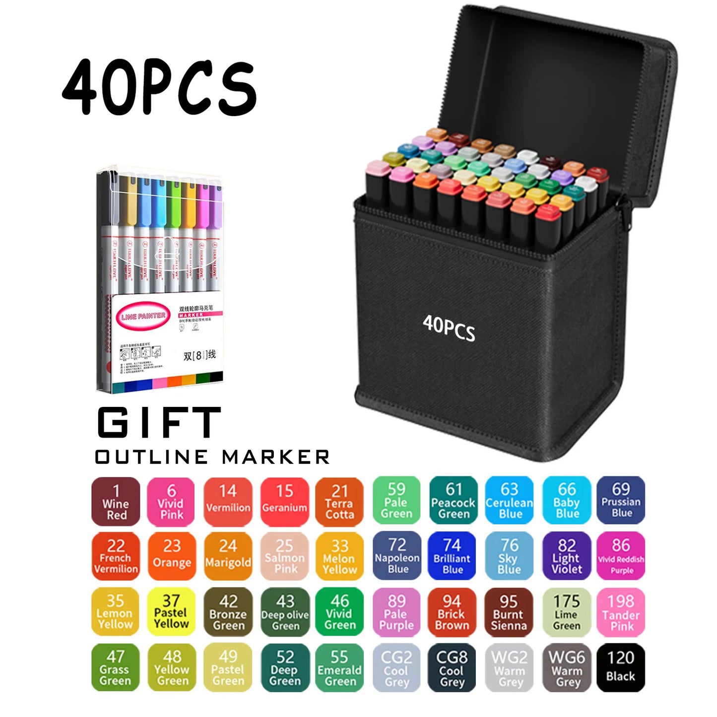 "ChromaTwist™ Dual-Tip Art Marker Set"
