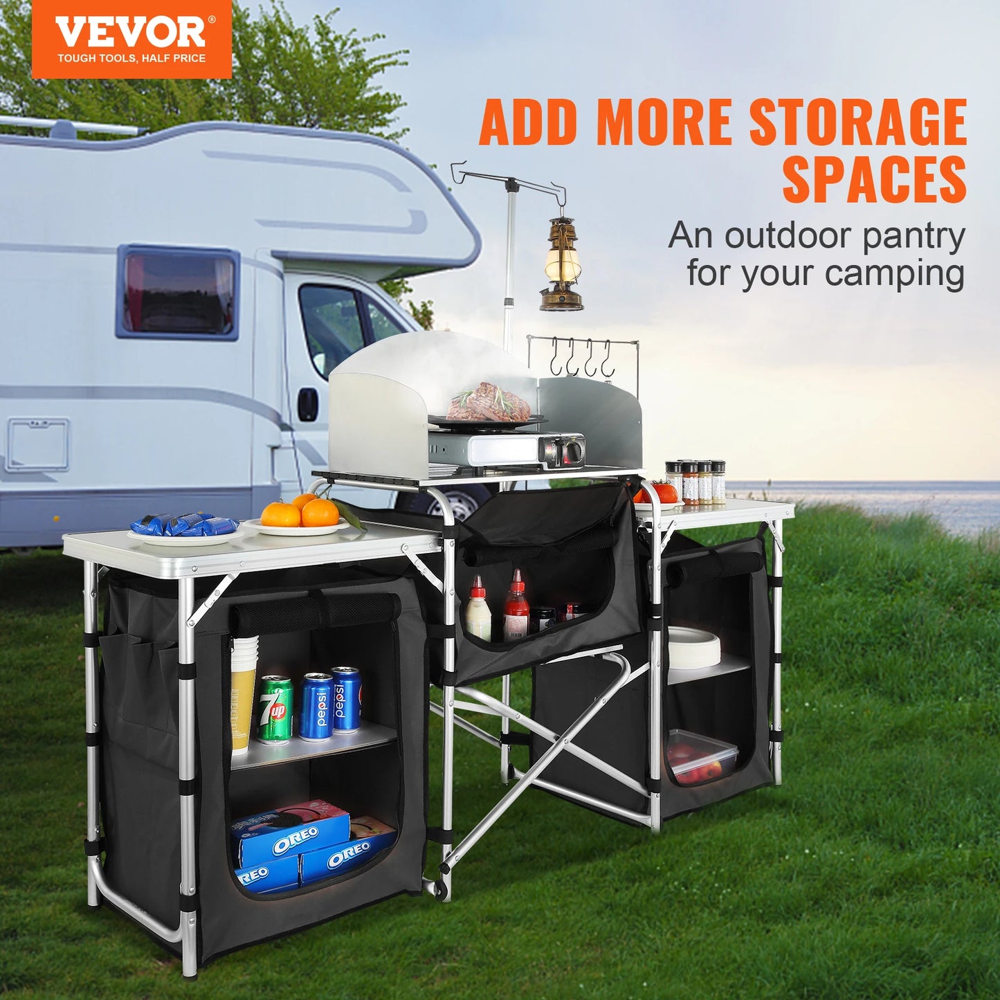 CampChef Pro – Foldable Outdoor Kitchen Station by VEVOR