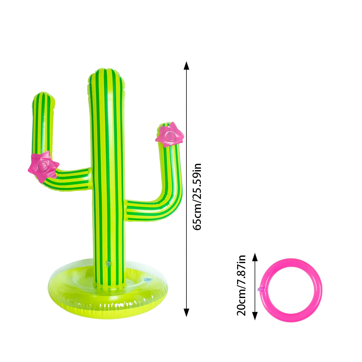 Cactus Splash Toss – Inflatable Pool Ring Game